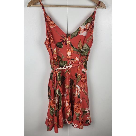 LULUS Floral Ditsy Print Mini Dress Spaghetti Straps Summer Sundress | Small - Picture 3 of 11